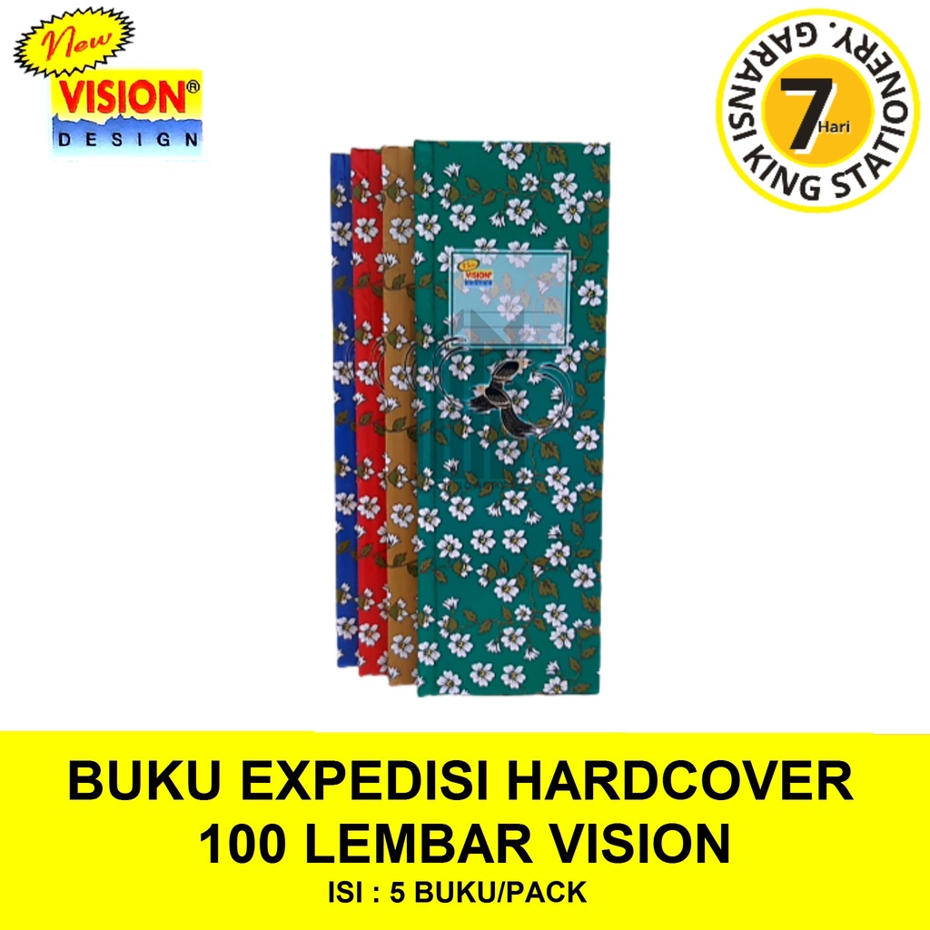 

BUKU EXPEDISI / EKSPEDISI HARDCOVER VISION 100 LEMBAR