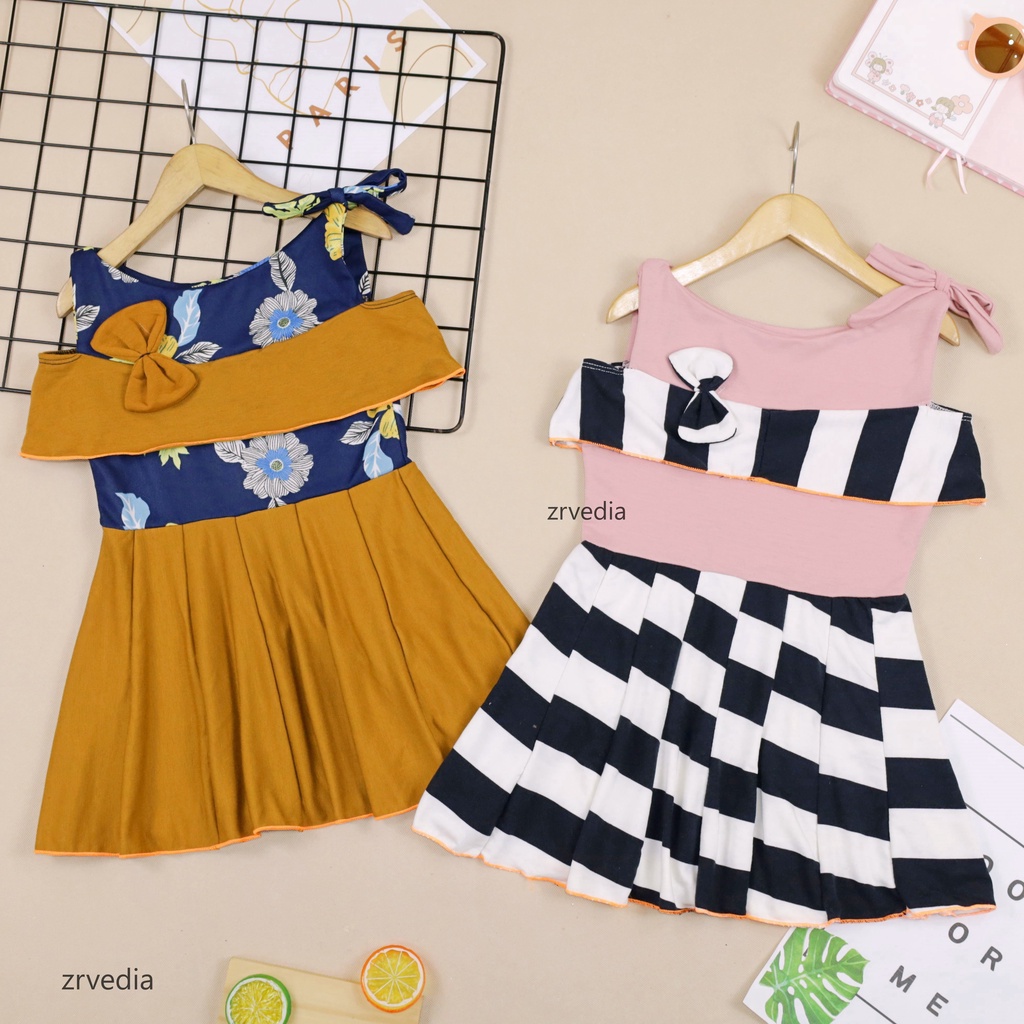 Dress Rachel uk Bayi 3-12 Bulan / Dres Baju Baby Perempuan Model Kensi Gaun Pesta Export Quality kiosbalitaaprilia
