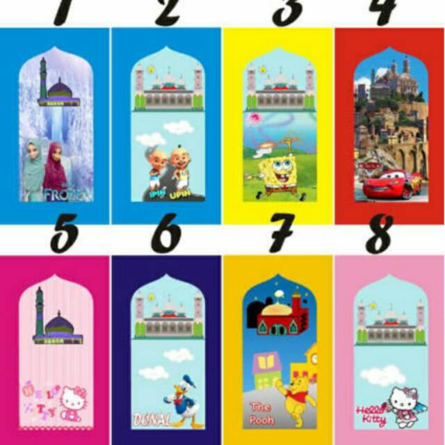 SAJADAH ANAK/SAJADAH KARAKTER/SAJADAH PRINT