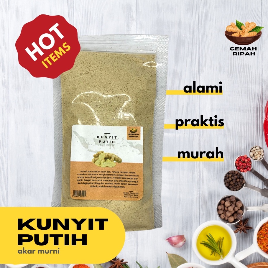 

Kunyit putih Bubuk Murni / Turmeric Powder / Ground Turmeric / JSR 100% PREMIUM QUALITY