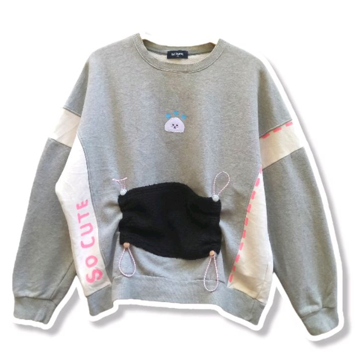 2 Tone Crewneck Reworked Sherpa
