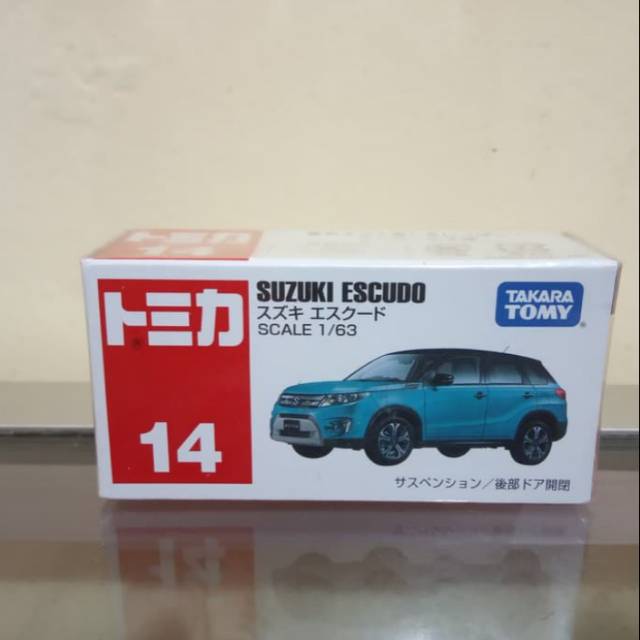 Diecast Suzuki Escudo Tomica no 14 miniatur mobil Takara Tomy murah
