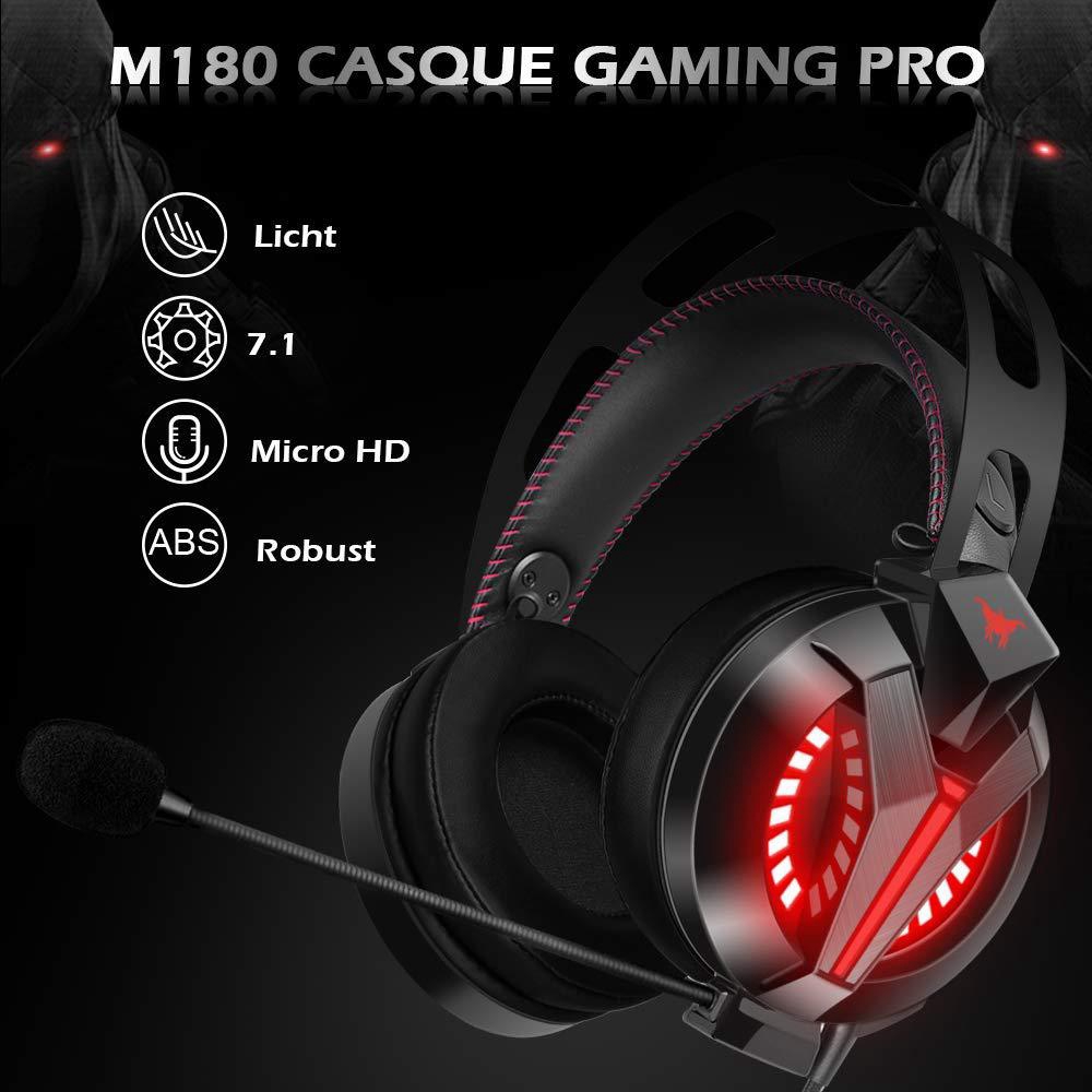 Onikuma M180 Headset Gaming Over Ear Stereo Bass Dengan Mic Isolasi Suara Untuk PS4