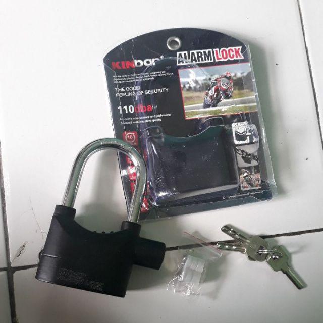 Gembok Alarm Merek Kinbar / Gembok Alarm