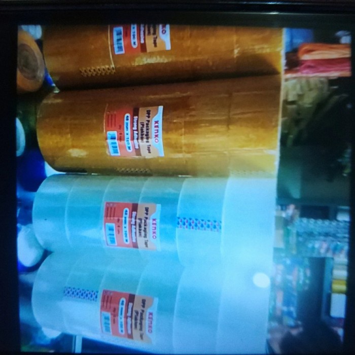 

Dijual Lakban Bening/ Coklat Kenko Tebal100 Meter,Isi 6 Rol Terlaris