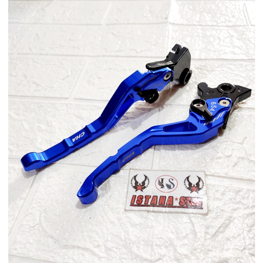 HANDLE REM KOPLING SETELAN STELAN VIXION NEW OLD AKSESORIS VARIASI VIXION/BIRU