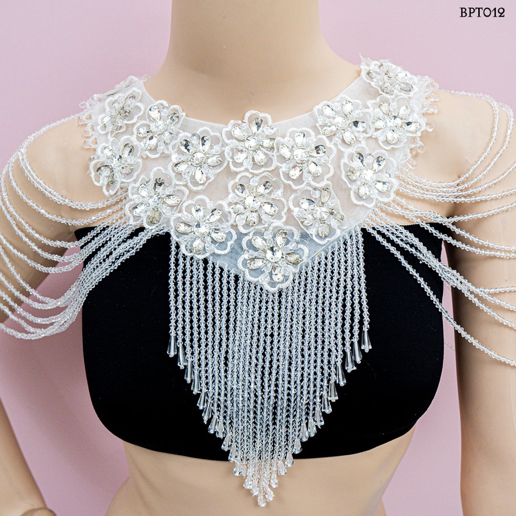 (READY STOCK) AKSESORIS WEDDING BOLERO PESTA CRYSTAL WANITA MODERN BPT012