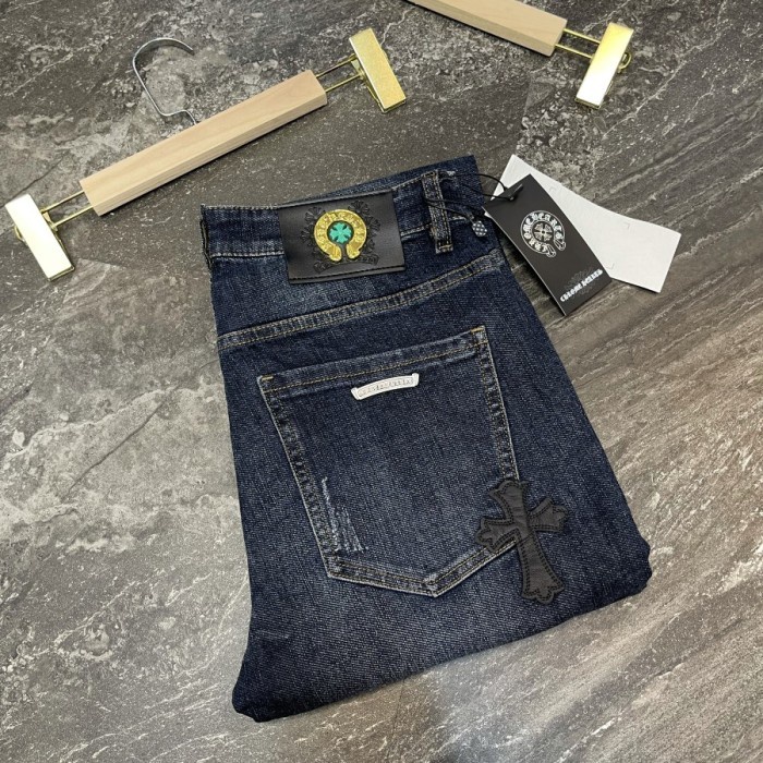 Celana Jeans Pria Chrome Hearts import Branded Mirror Quality(OL)JNS69