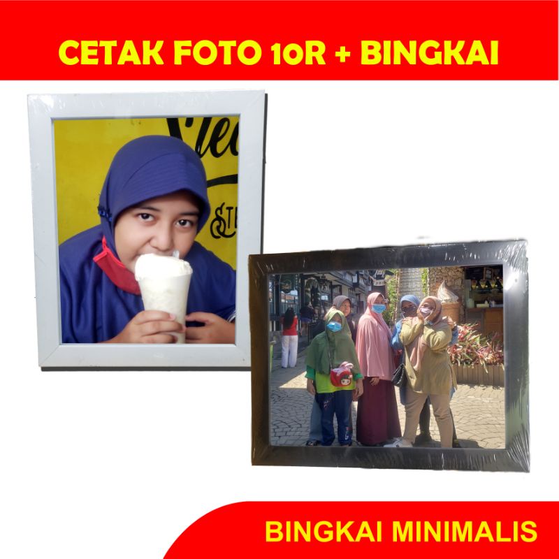 Jual CETAK FOTO 10R DAN BINGKAI MURAH / FRAME BINGKAI MINIMALIS