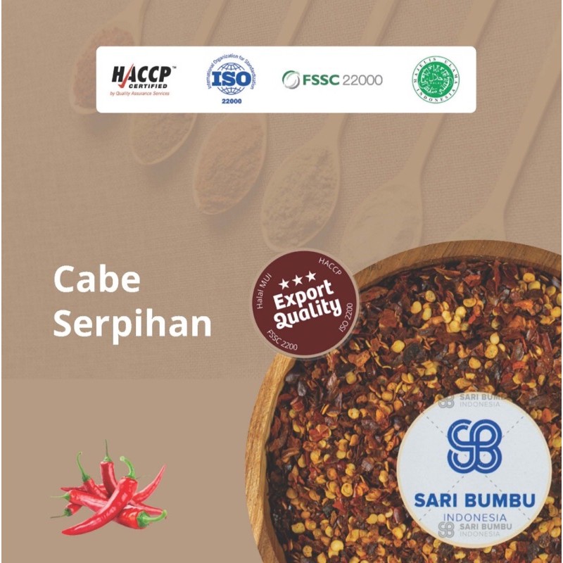 

Cabe Serpihan/ Red Chili Granule 250gr