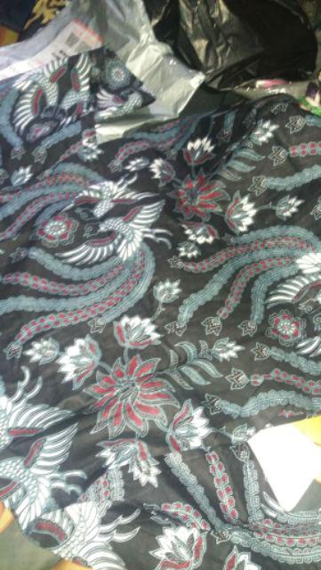 Kemeja Batik Pria Lengan Panjang Size M L Xl Xxl Bswart Batik Hrb026 Kenongo Hem Panjang Padi