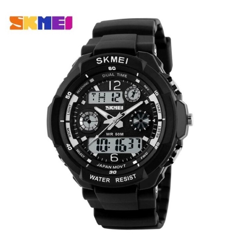 Jam Tangan Pria Digital Analog SKMEI 0931 Original Water Resistant 50M