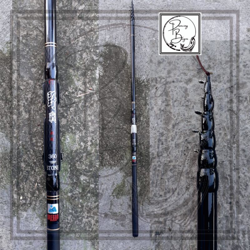 Joran Pancing Tegek Carbon Oregon Stone 360 Carbon Set Kolong Murah COD Ori