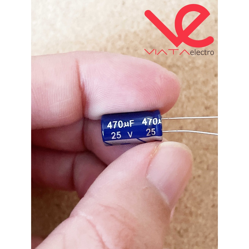 KAPASITOR ELCO 470UF 25V (1 BUAH) KAPASITOR CAPACITOR ELKO KAPASITOR 470 UF 25 V