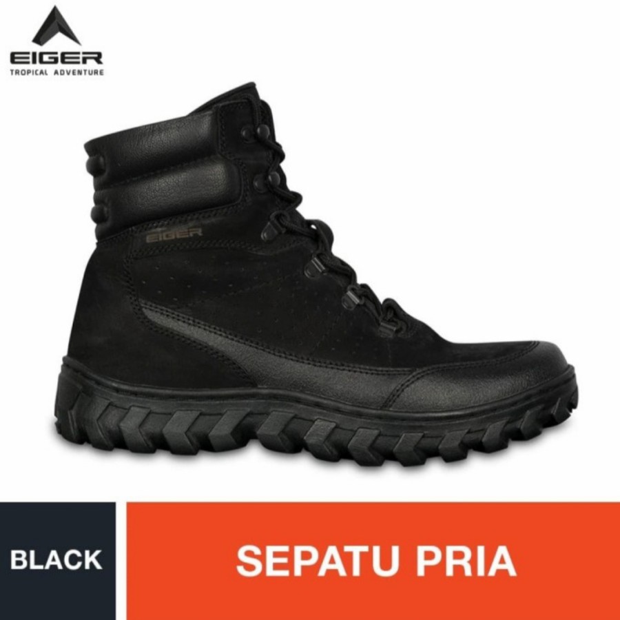 Sepatu Eiger1989 Synapcer Shoes Black Olahraga Riding Outdoorsporty Original
