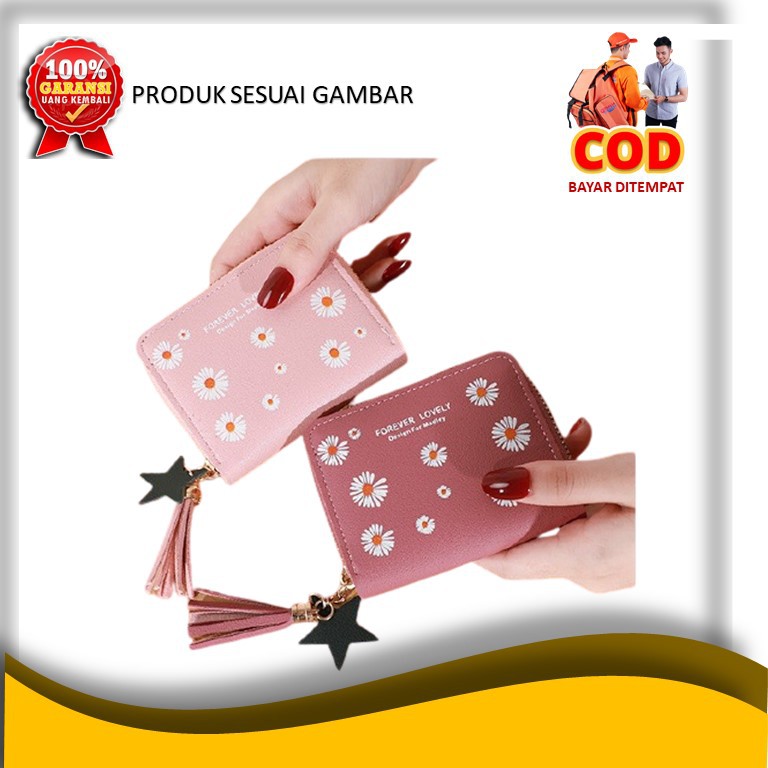 Dompet Cewe Cewek Wanita Import Lipat Pendek Kecil Mini Murah Branded Asli Kulit Import Terbaru A75