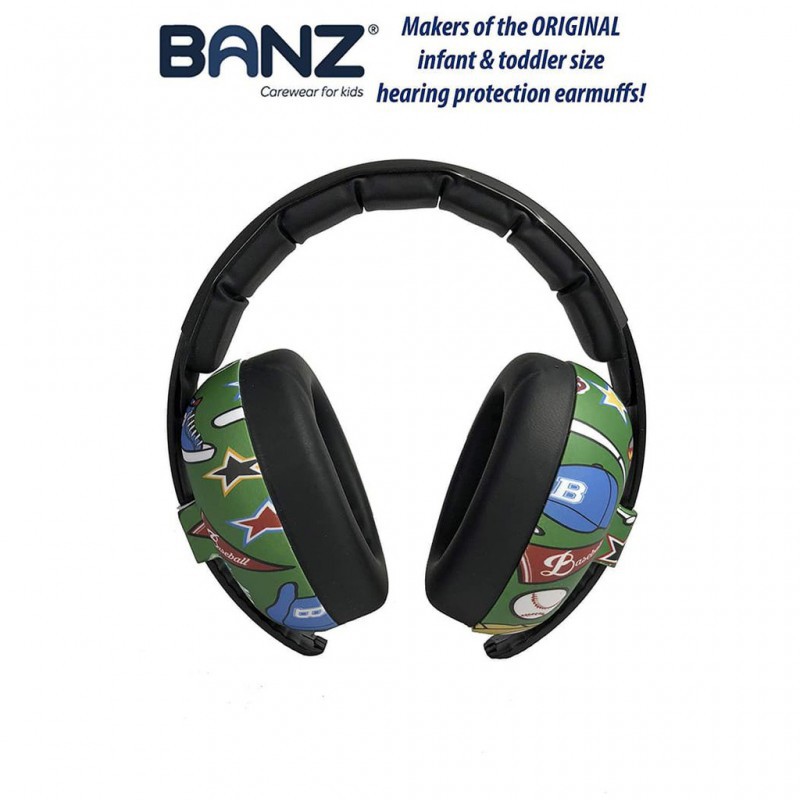 Banz Mini Baby Earmuff - Baseball