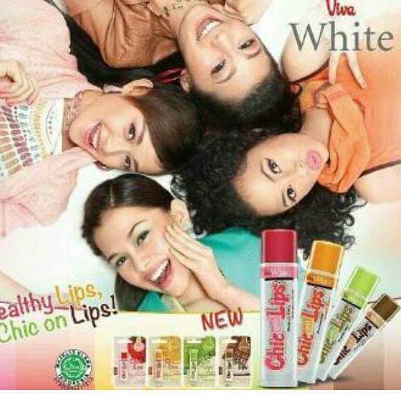 Viva Chic on Lips Lip Balm Pelembab bibir Moisture Jojoba Oil, Aloe UV Filter Vit E 4.2g (KIM)