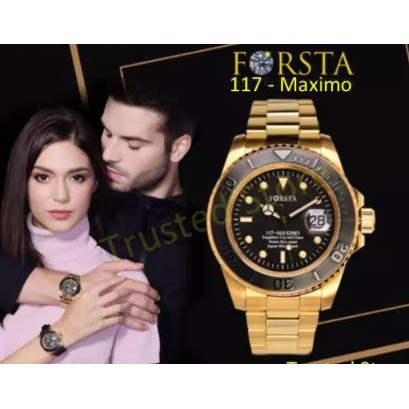 (BONUS Kaca Mata UV) Jam Tangan Forsta Maximo-Gold ORIGINAL