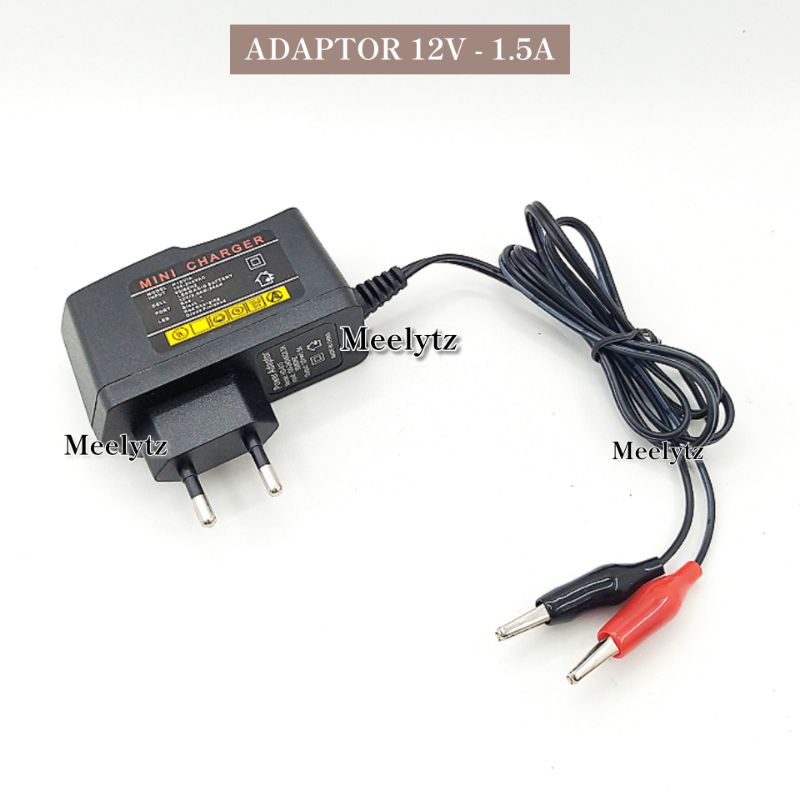 Adaptor charger aki accu 12volt adaptor tester