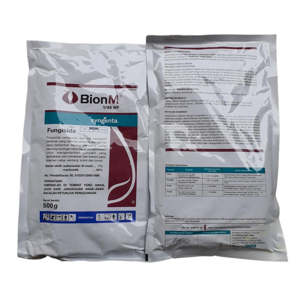 Fungisida Bion M 100% Original 500 Gram Syngenta