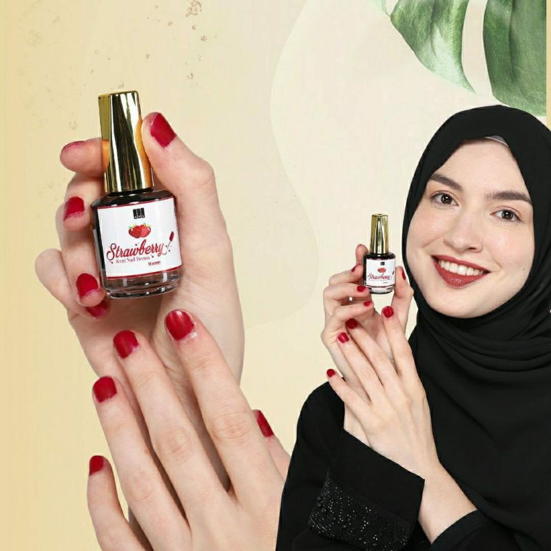 Strawberry Nail Henna 15ml / Kutek halal / sah dipakai shalat