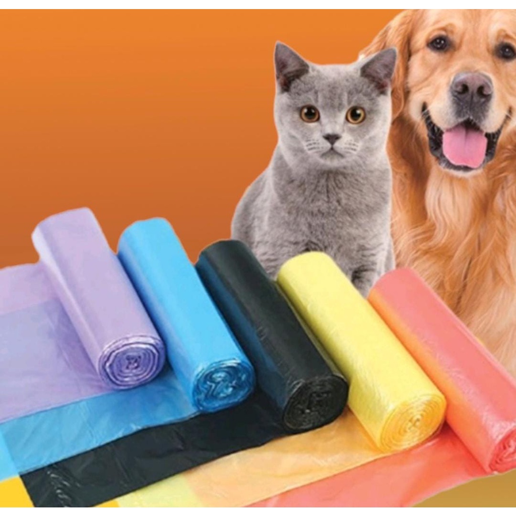 Kantong Plastik Poop Kotor Poop Bag Organik Kantong Sampah Refil / Kantong Kotoran Pup Anjing Kucing Pet FEFARM