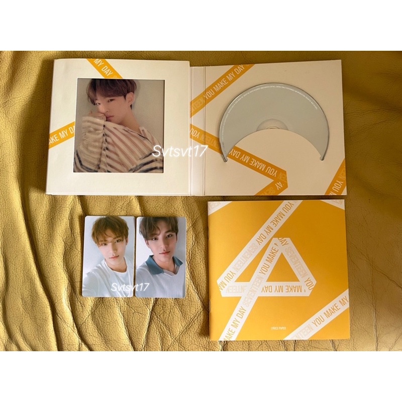 FULLSET ALBUM SEVENTEEN YMMD You Make My Day MEET version pc photocard mingyu and hoshi. preloved te