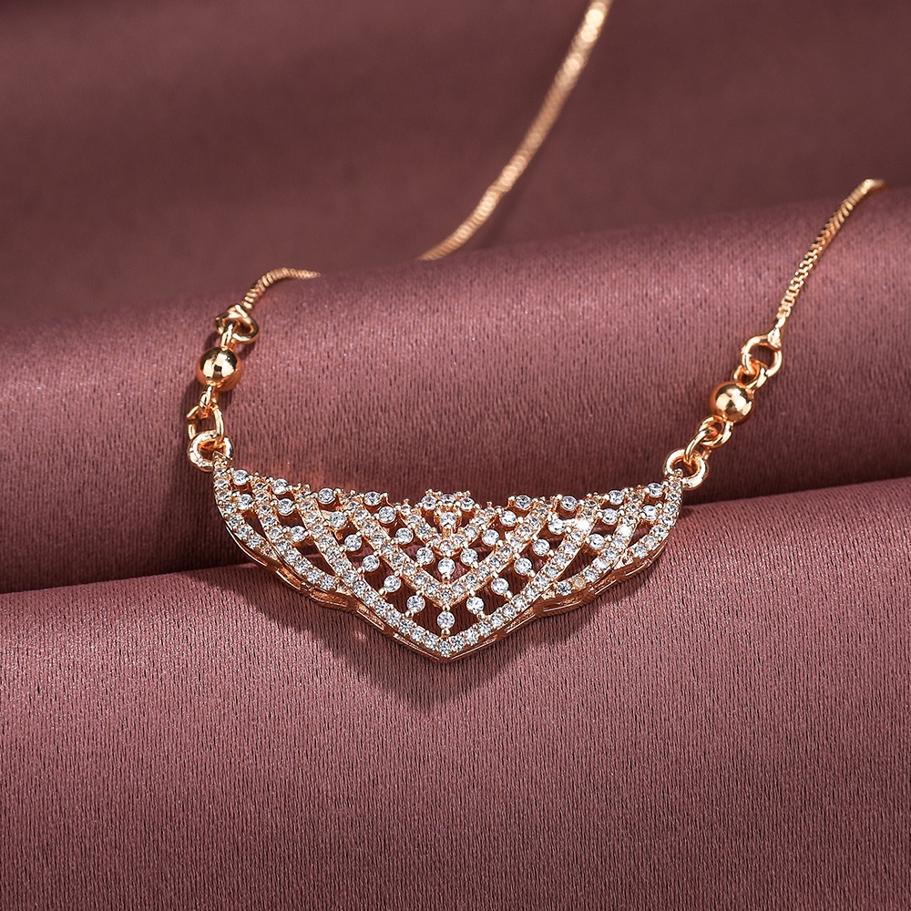 Kalung wanita titanium kalung krean style anti karat aksesoris wanita kalung perhiasan emas D127