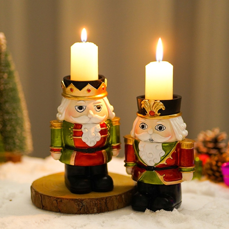 Holder Lilin Desain Nutcracker Tealilght Untuk Dekorasi Natal