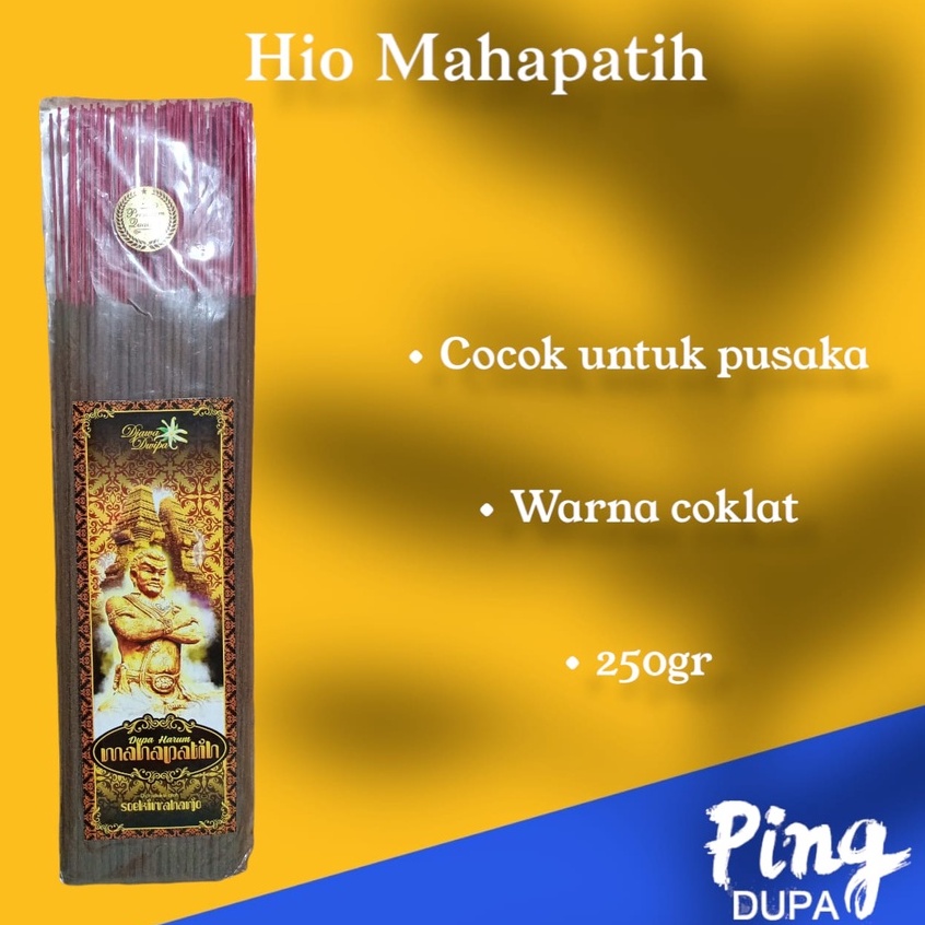 Dupa Hio Mahapatih Kemasan 250gr Cocok Untuk Mendapatkan Kekuatan Spiritual