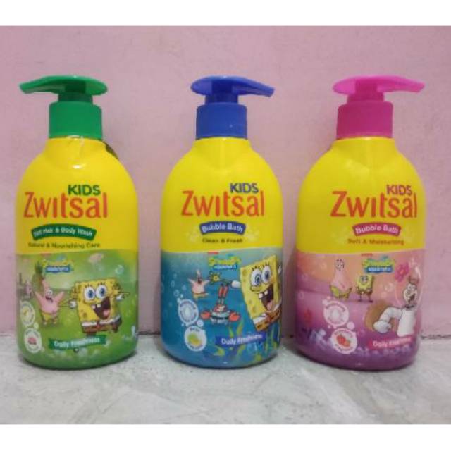 Zwitsal Kids Bath 2 in 1 hair  and body, bubble bath 280ml