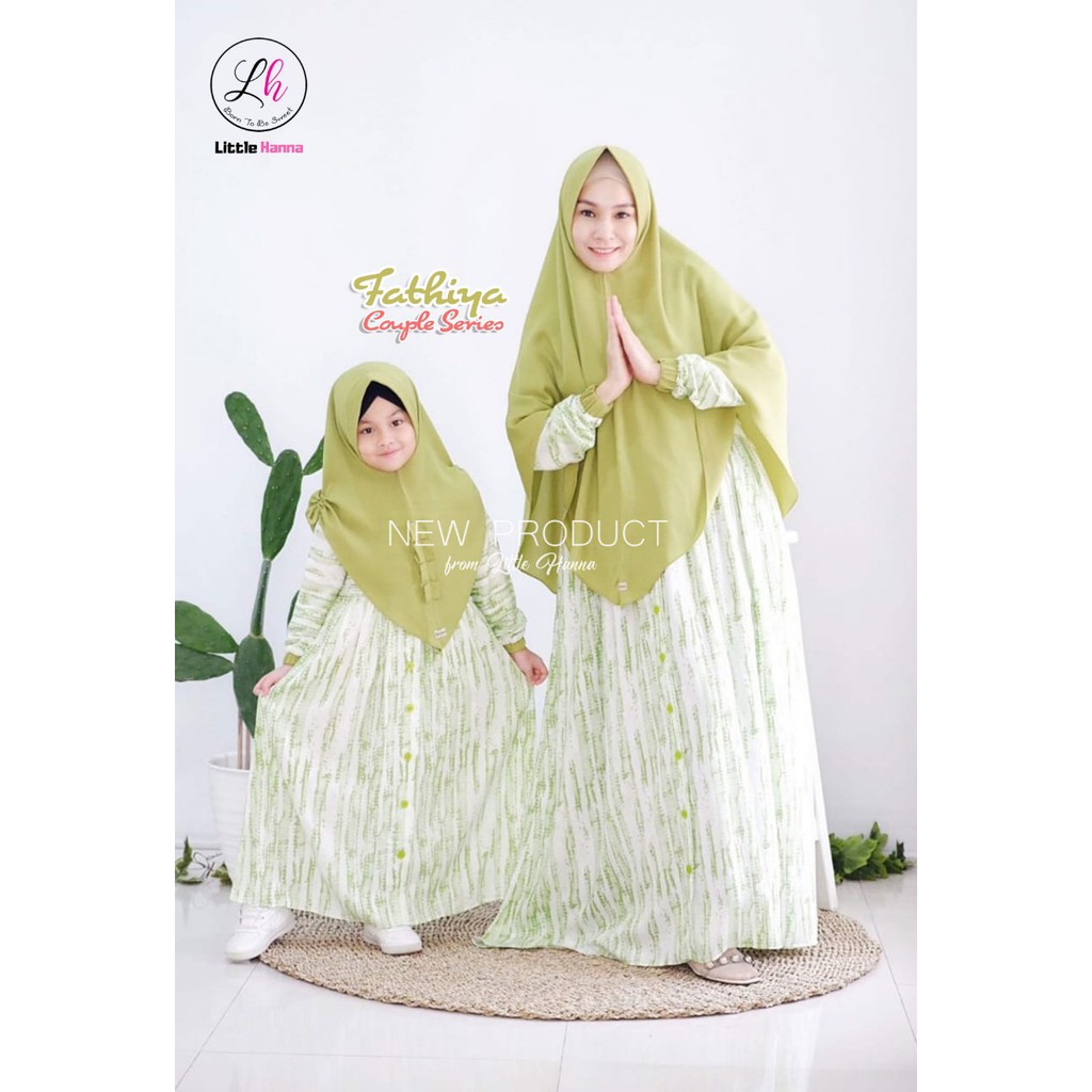 Gamis Fathiya mom Series by Little Hanna Upright