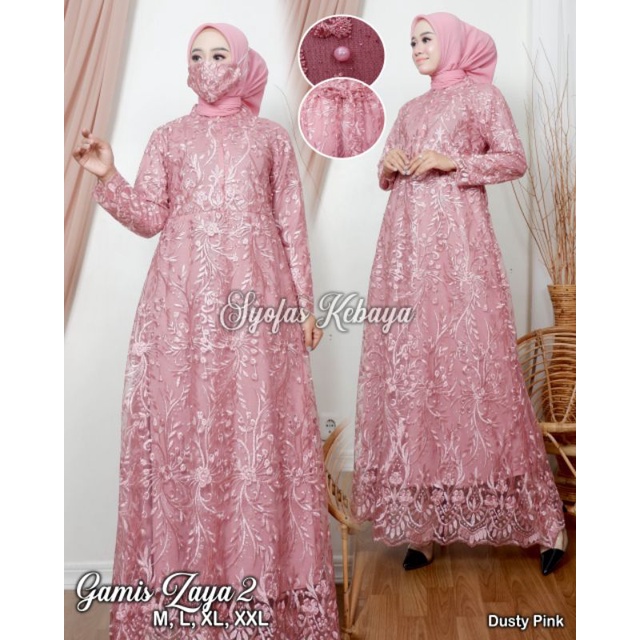 gamis brokat tulle DFS /kebaya modren/kebaya muslim/kebaya wisuda / gamis pesta / real pict gamis terlaris / gamis terbaru / gamis busui / ootd gamis muslim / gamis pesta 4.8 140 Penilaian 274 T