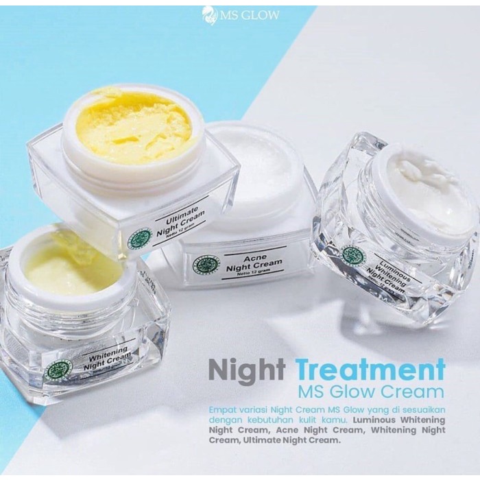 ECER CREAM MALAM MS GLOW / NIGHT CREAM MS GLOW / FACIAL WASH MS GLOW / DAY CREAM MS GLOW