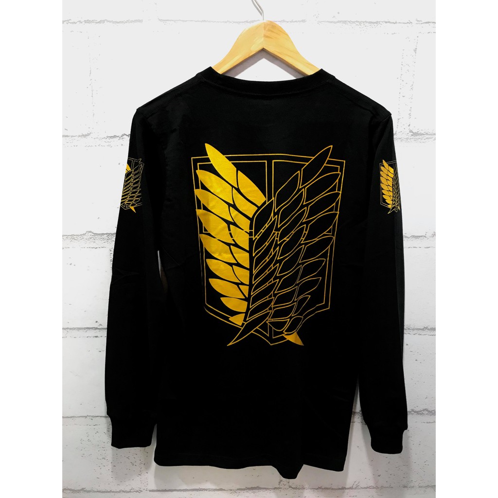 Longsleeve Anime SNK Attack On Titan Gold Premium Cotton