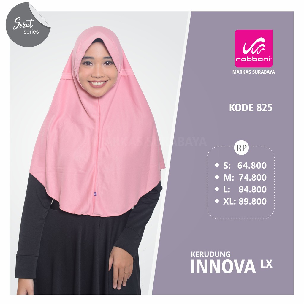 [3] KERUDUNG INNOVA LX RABBANI WARNA (PITA SEMBUNYI)