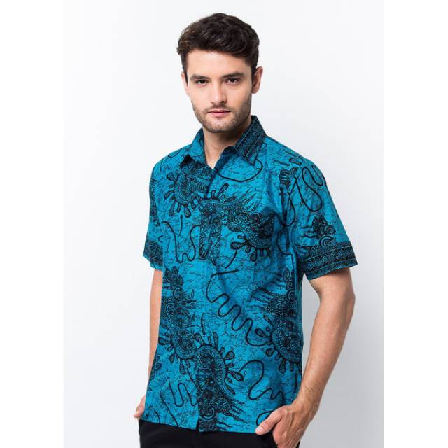 Kemeja batik NEW BIRU