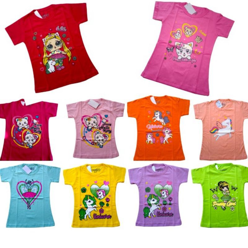 (COD) KAOS ANAK PEREMPUAN 1TH-7TH