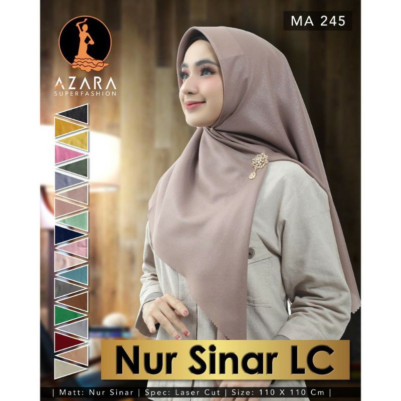 SEGIEMPAT Nur Shinar LC / SEGIEMPAT sinar / jilbab pesta Glitter  Azara