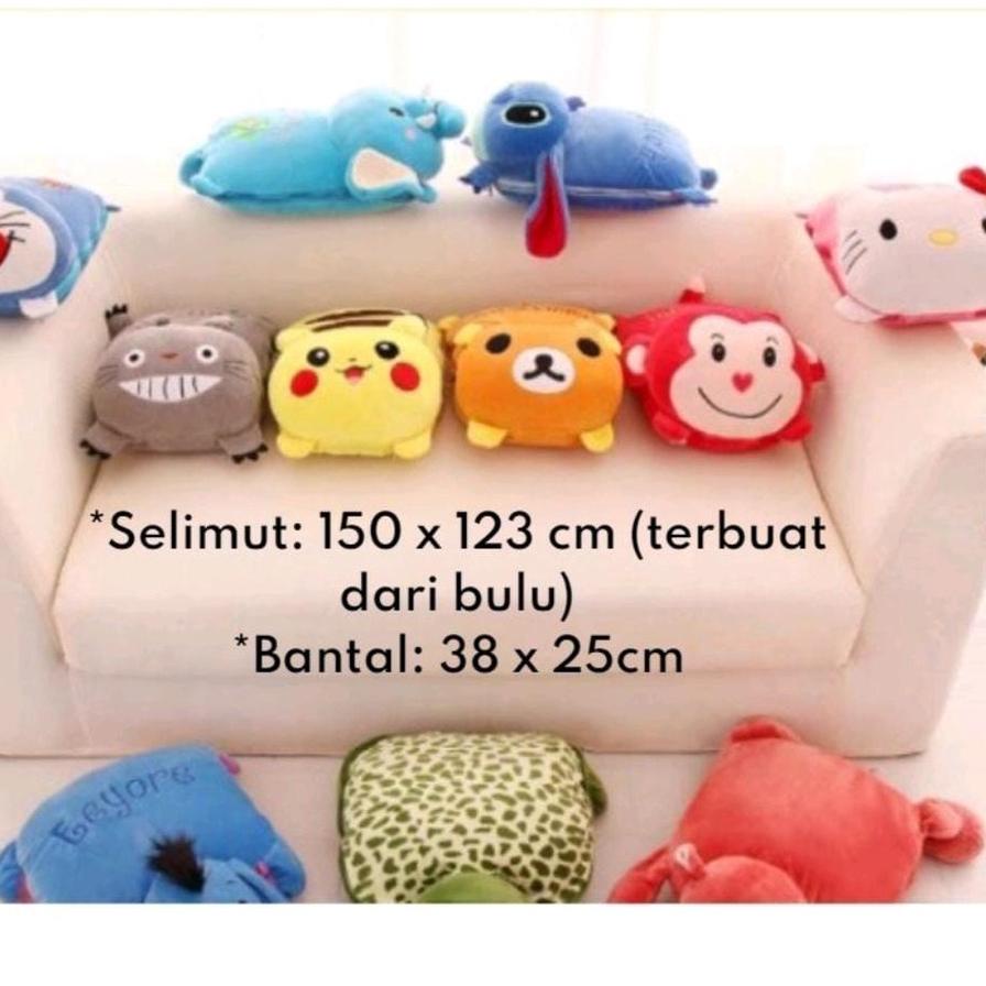 Balmut Karakter Selimut Bantal Anak Lembut Import