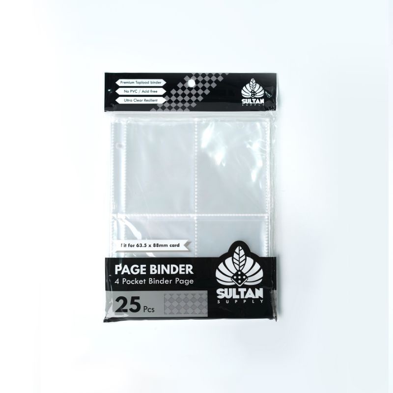 

SULTAN 4 POCKET BINDER PAGE - 4 SEKAT UNTUK ISIAN BINDER 3 RING