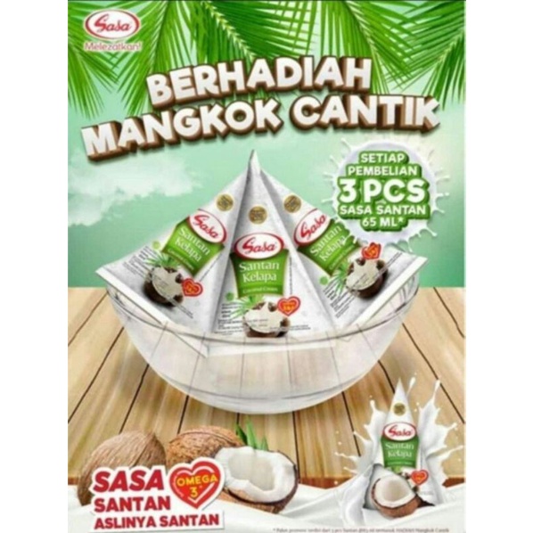 

Promo!! beli santan dapat mini gold/ Sasa santan 65ml bumbu masak instan