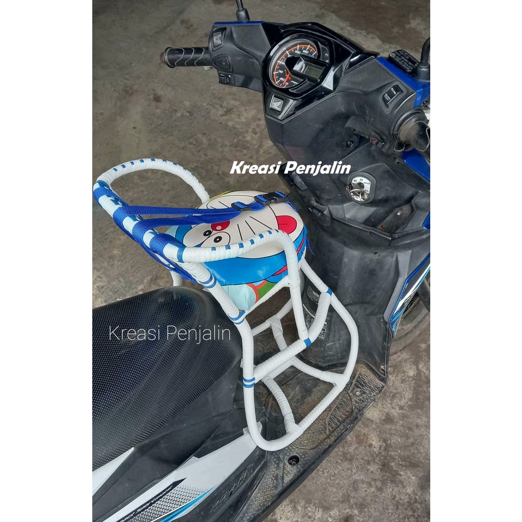 Boncengan Anak Digunakan Untuk Motor Matic Full Anyam Free Sabuk Pengaman