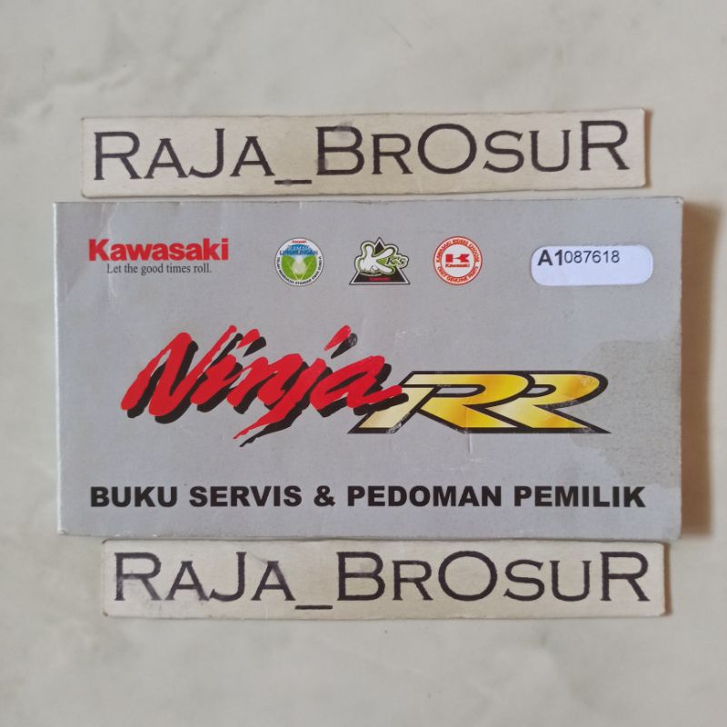 Buku servis dan pedoman pemilik/Manual book Kawasaki Ninja 150 RR Ninja 150RR 2Tak 2T