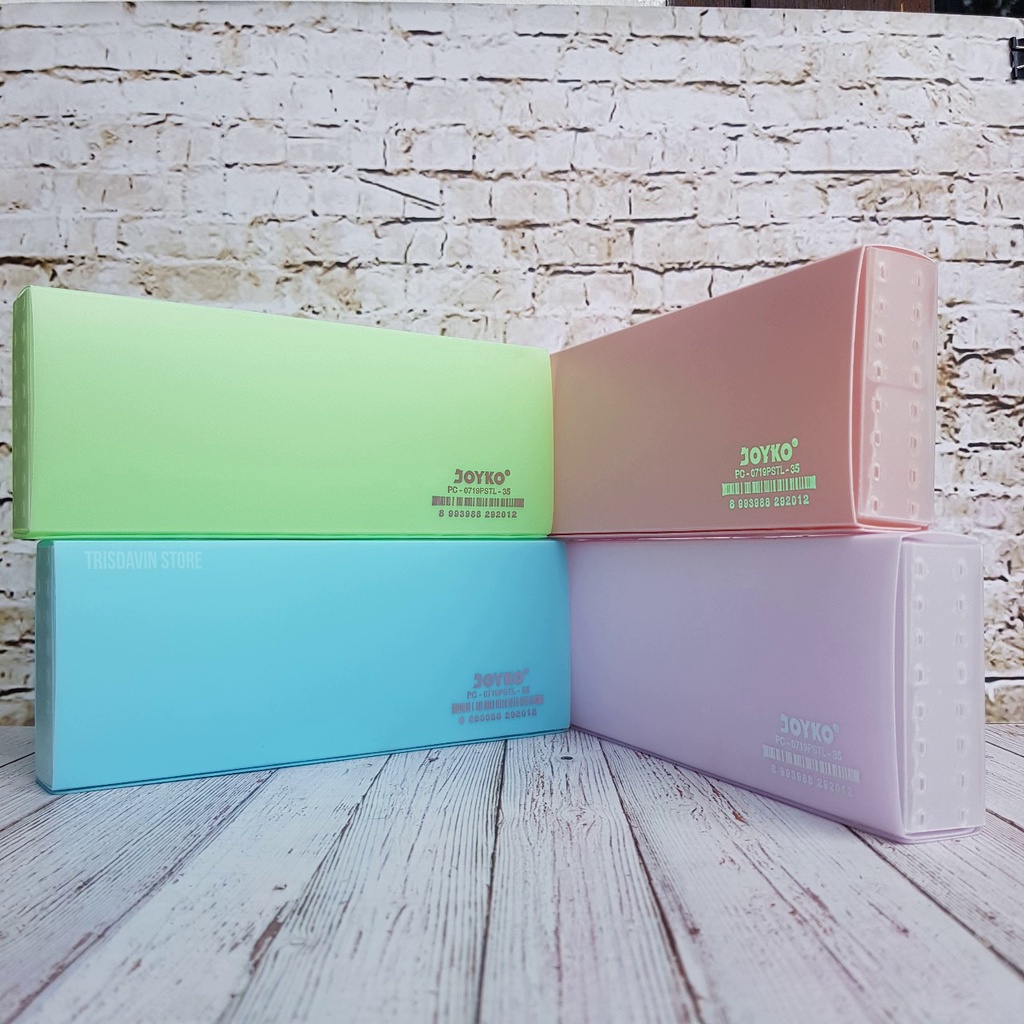 

Tempat pensil Joyko warna pastel /Pencil case Joyko warna pastel