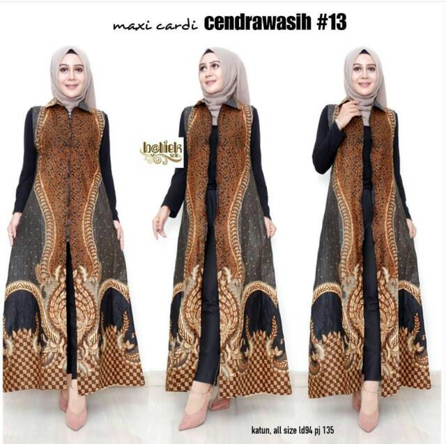 Cardigan Outer Batik Long CARDY SOGAN Batik GENES Printing Dolby Dobby doby dolbi