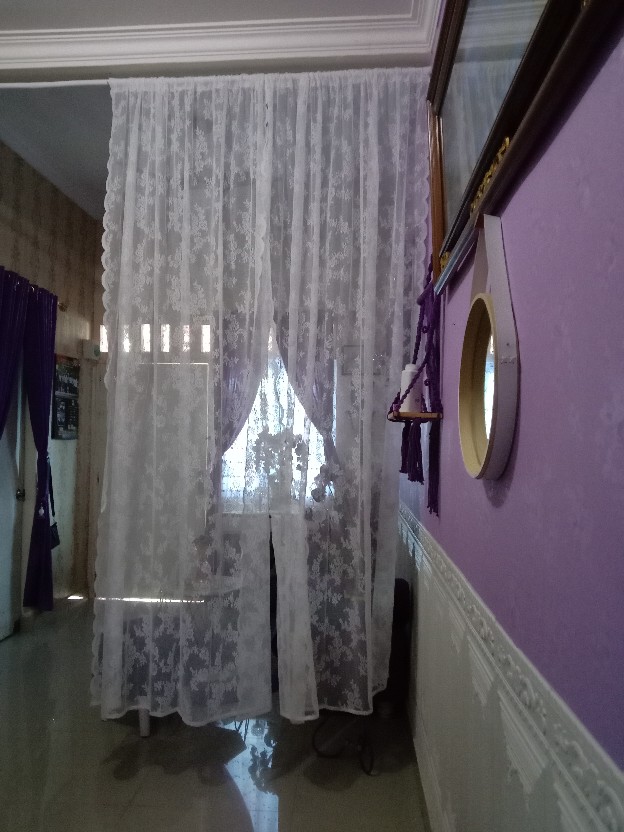 Alvine Spets Gorden Jaring, 1 Pasang Isi Dua Pcs / Alvine Spat / Alvine Spets Tirai Jaring