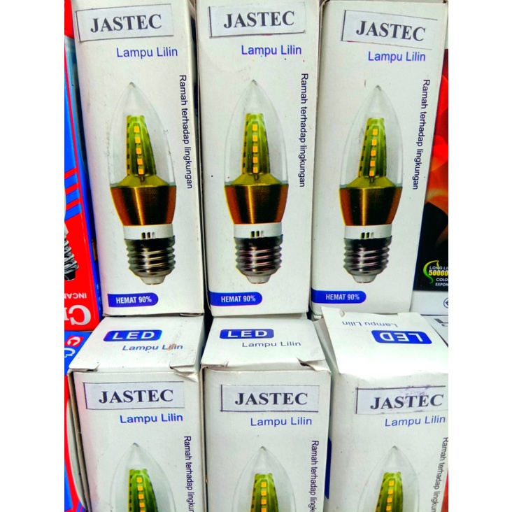 LAMPU LED CANDLE JASTEC 5W PUTIH