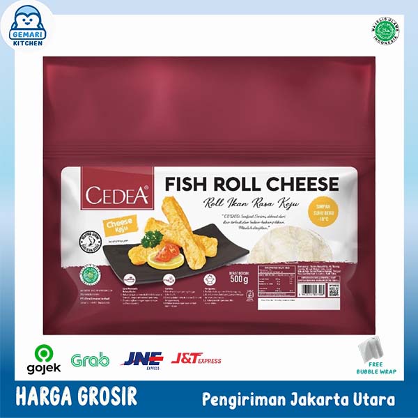 CEDEA FISH ROLL ORIGINAL/CHEESE/SPICY/CORN 500 GRAM